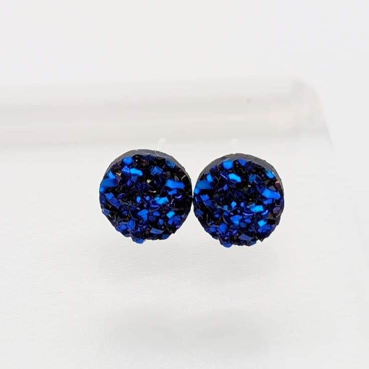 Small Faux Druzy Studs - Charlie's Choice