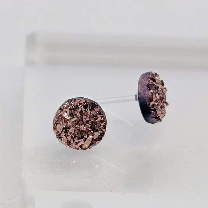 Small Faux Druzy Studs - Charlie's Choice