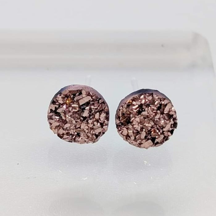 Small Faux Druzy Studs - Charlie's Choice