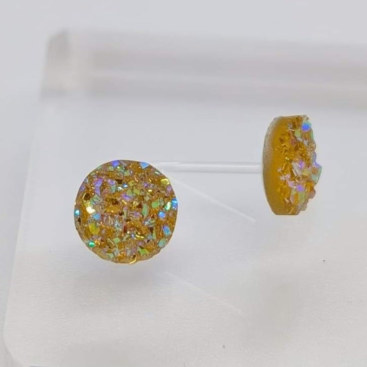 Small Faux Druzy Studs - Charlie's Choice