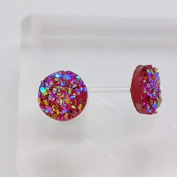 Small Faux Druzy Studs - Charlie's Choice