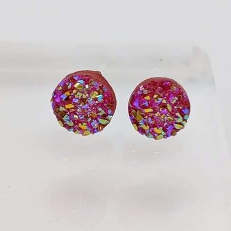 Small Faux Druzy Studs - Charlie's Choice