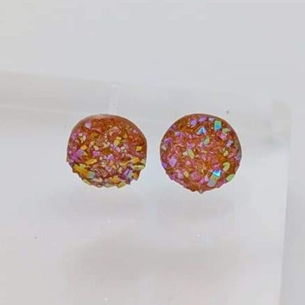 Small Faux Druzy Studs - Charlie's Choice