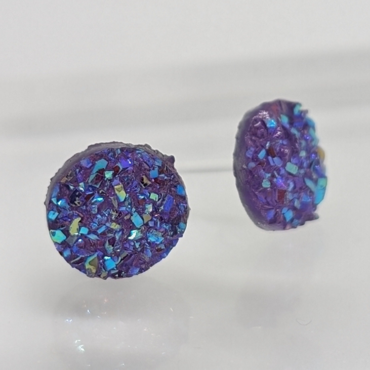 Small Faux Druzy Studs - Charlie's Choice