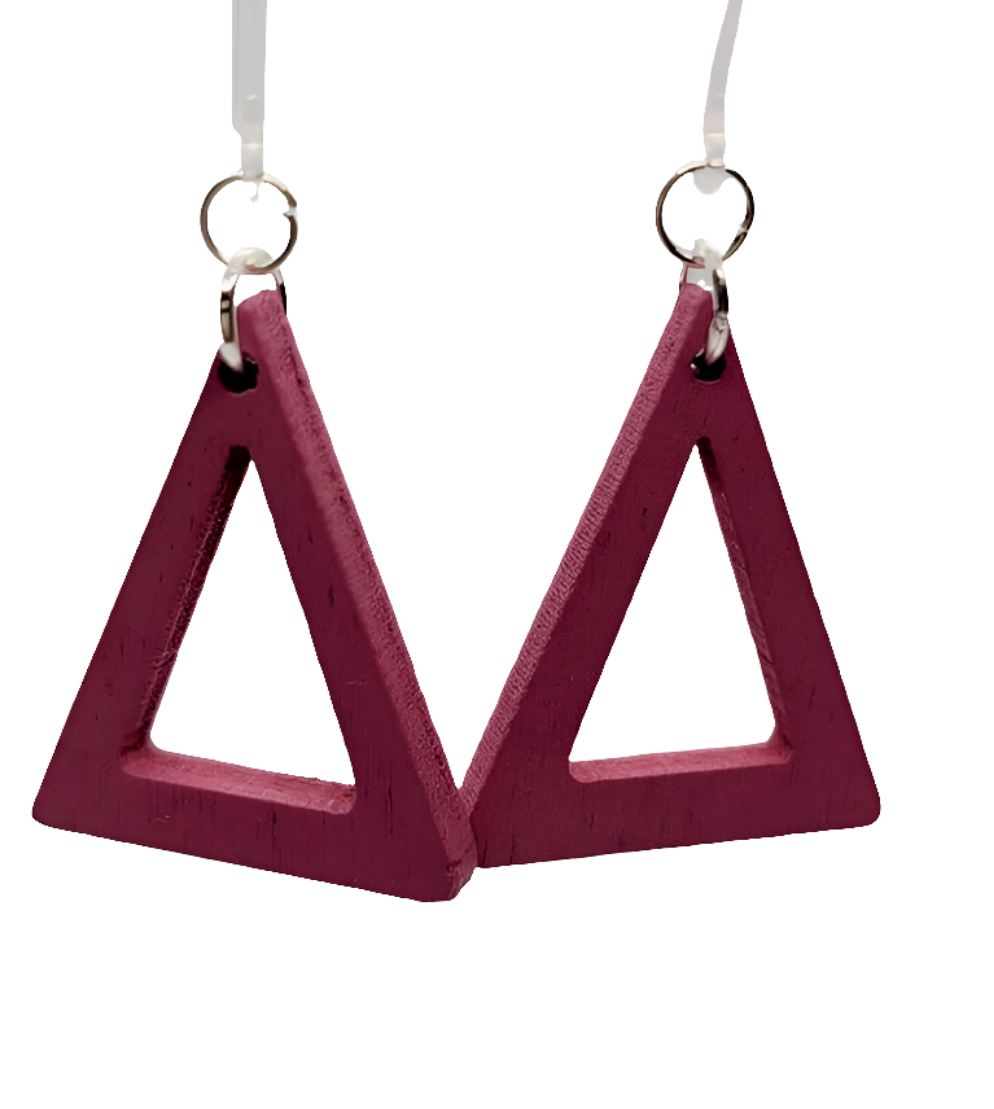 Wooden Triangle Dangles - Charlie's Choice