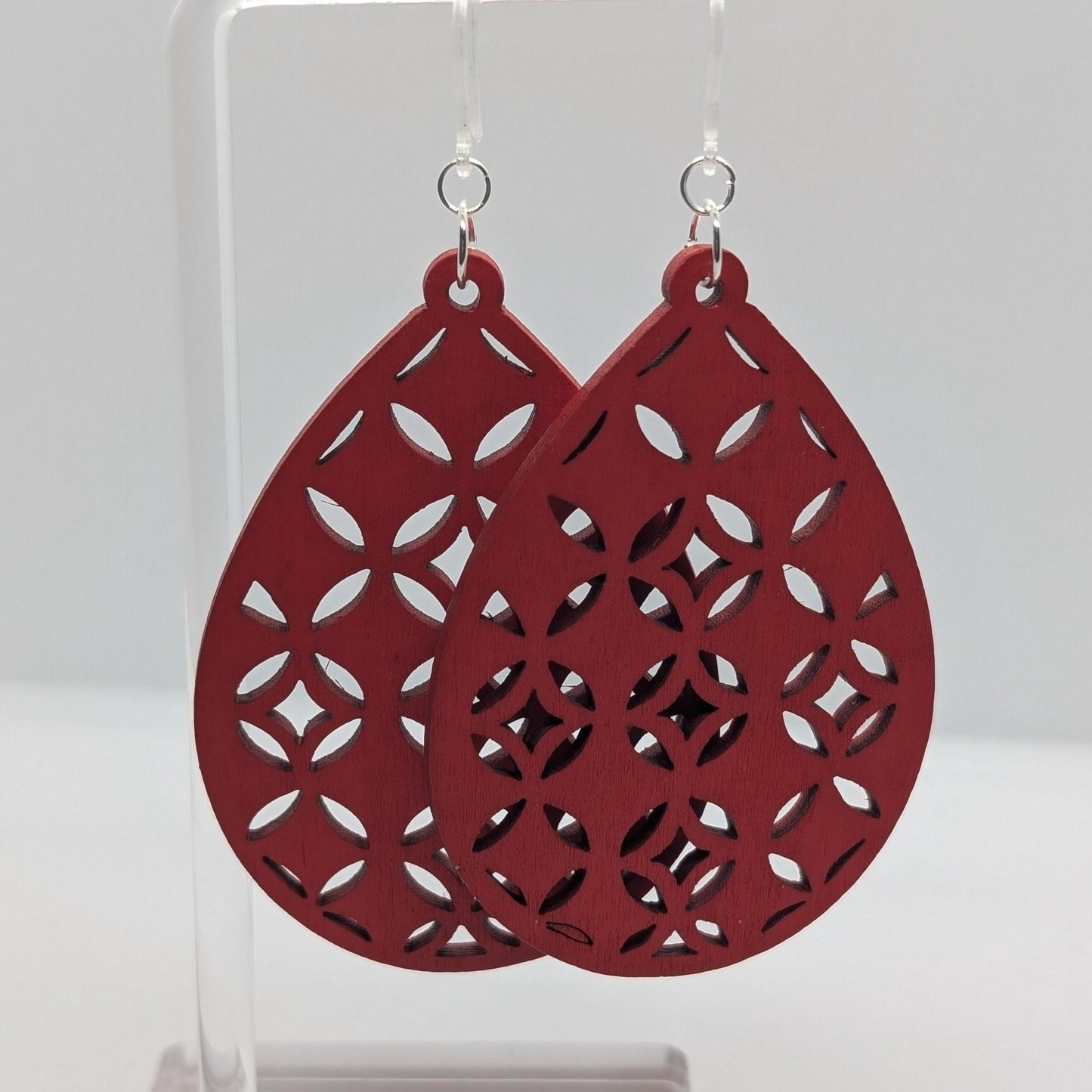 Wooden Teardrop Dangles (XL) - Charlie's Choice