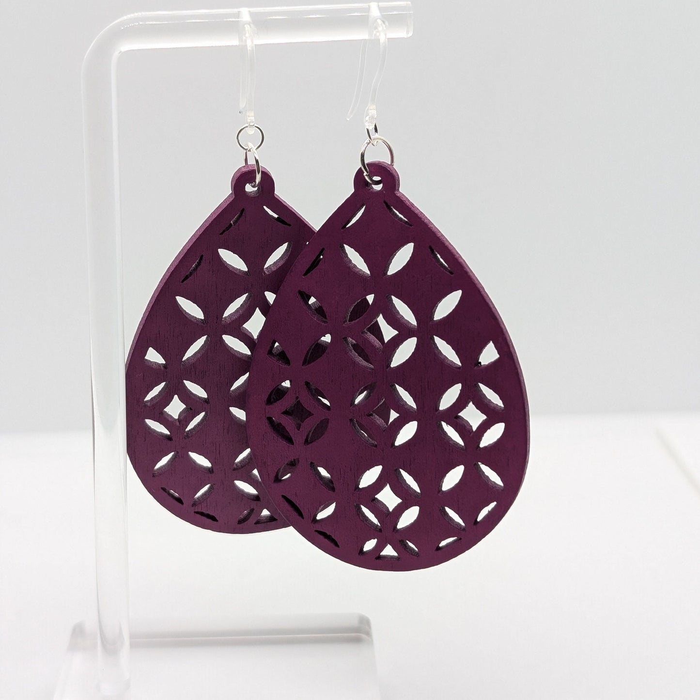 Wooden Teardrop Dangles (XL) - Charlie's Choice