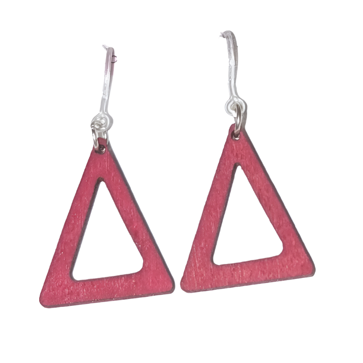 Wooden Triangle Dangles - Charlie's Choice