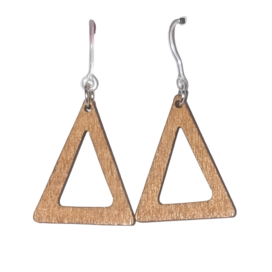 Wooden Triangle Dangles - Charlie's Choice