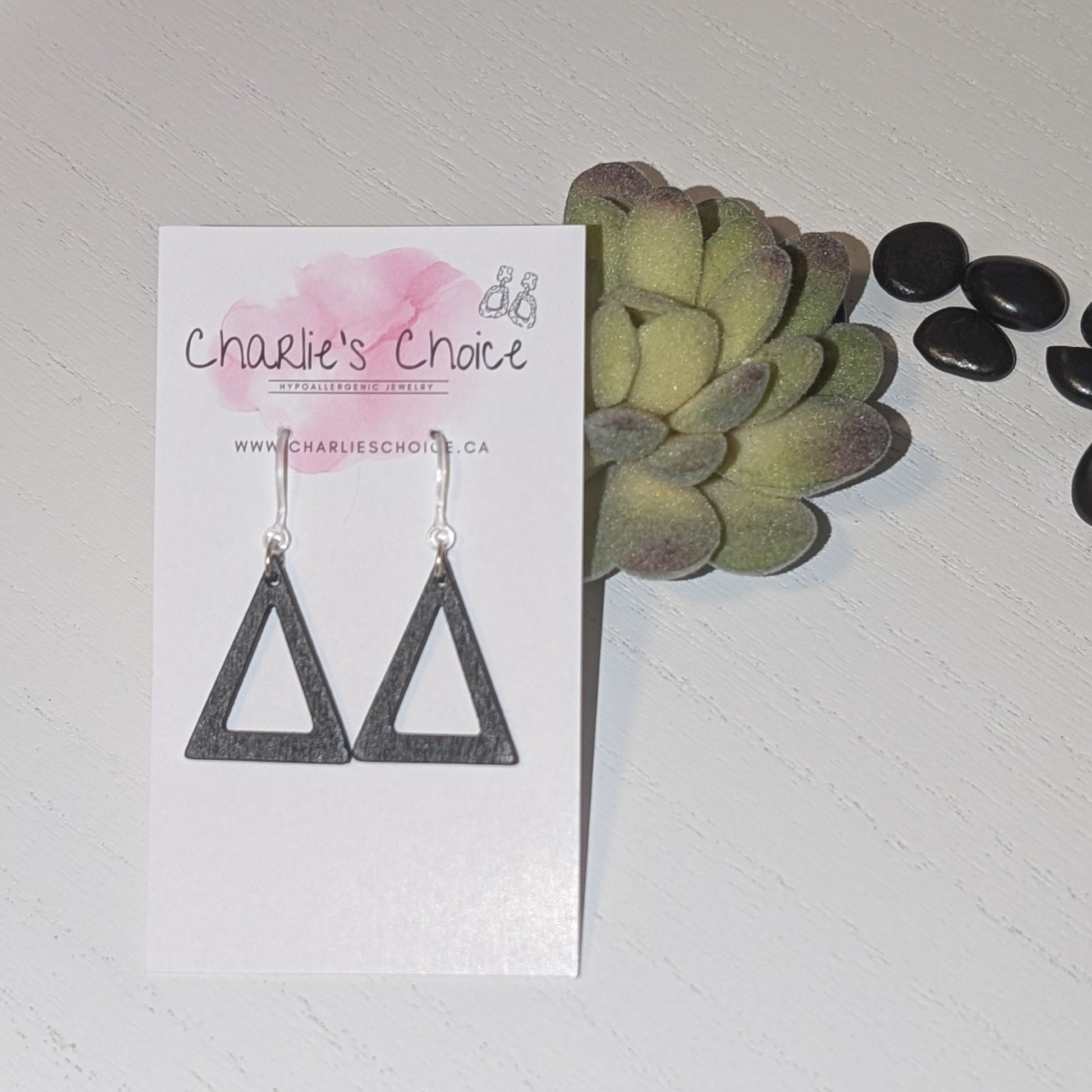 Wooden Triangle Dangles - Charlie's Choice