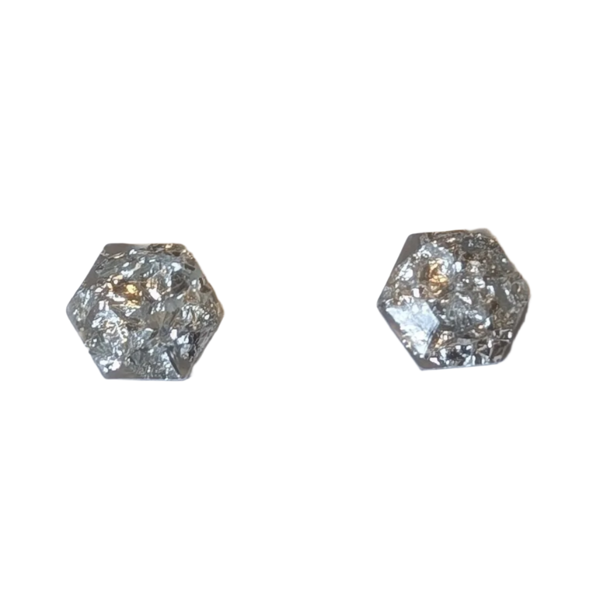 Hexagon Gem Studs