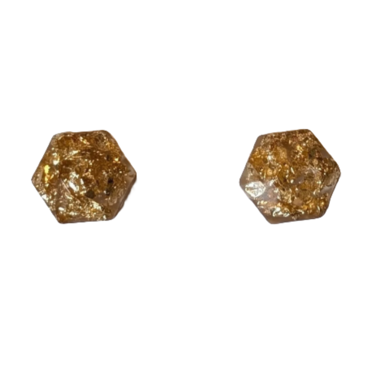 Hexagon Gem Studs