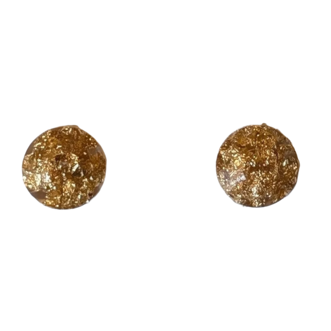 Round Gem Studs