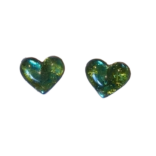 Colour Changing Heart Studs