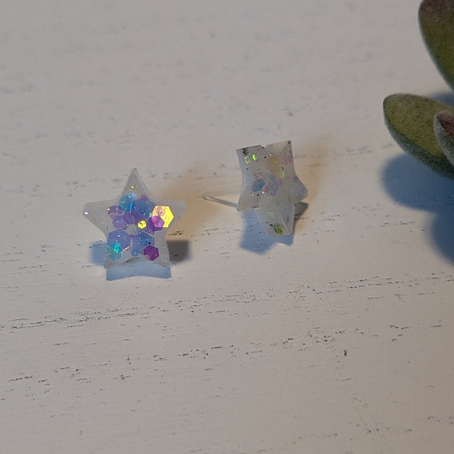 Star Confetti Studs