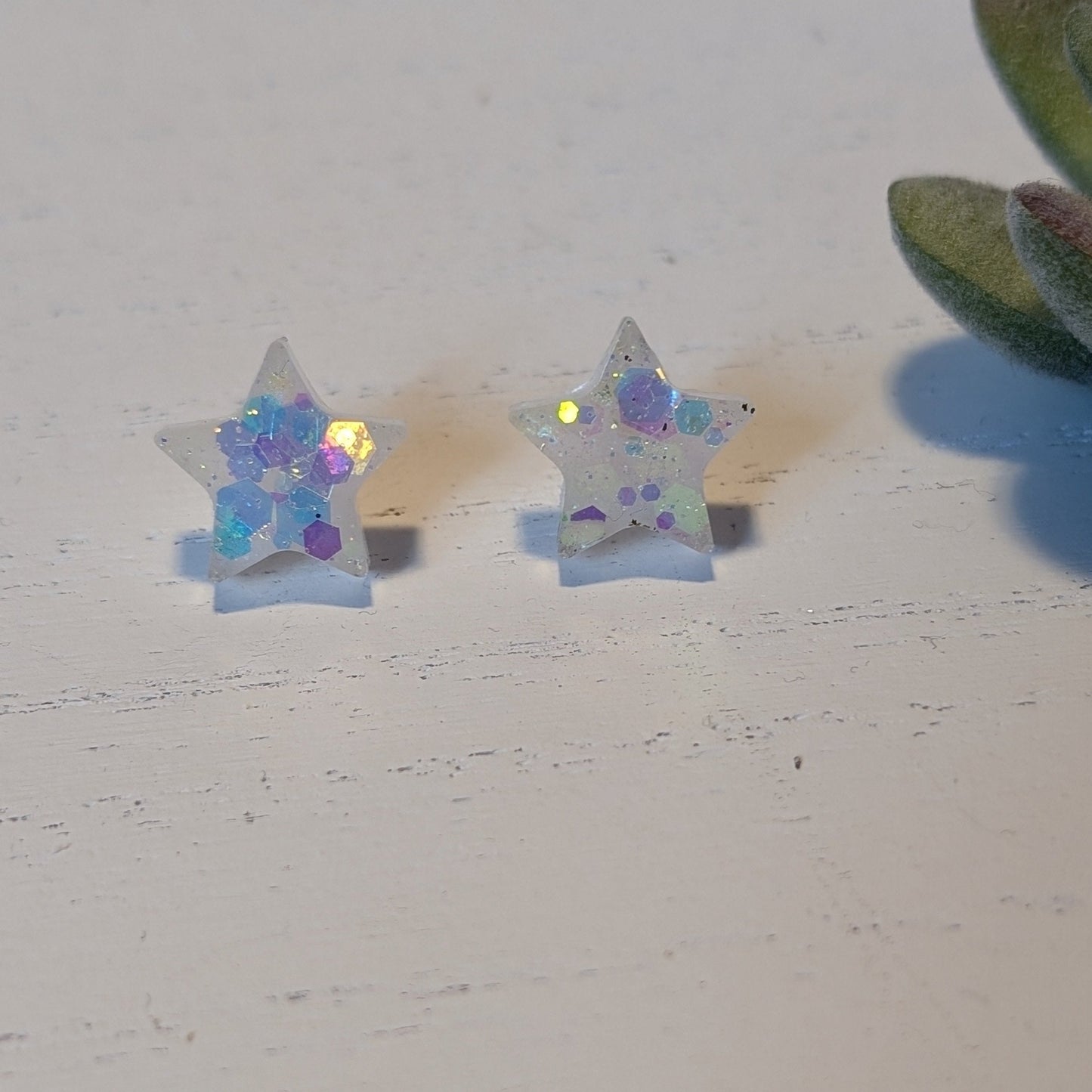 Star Confetti Studs