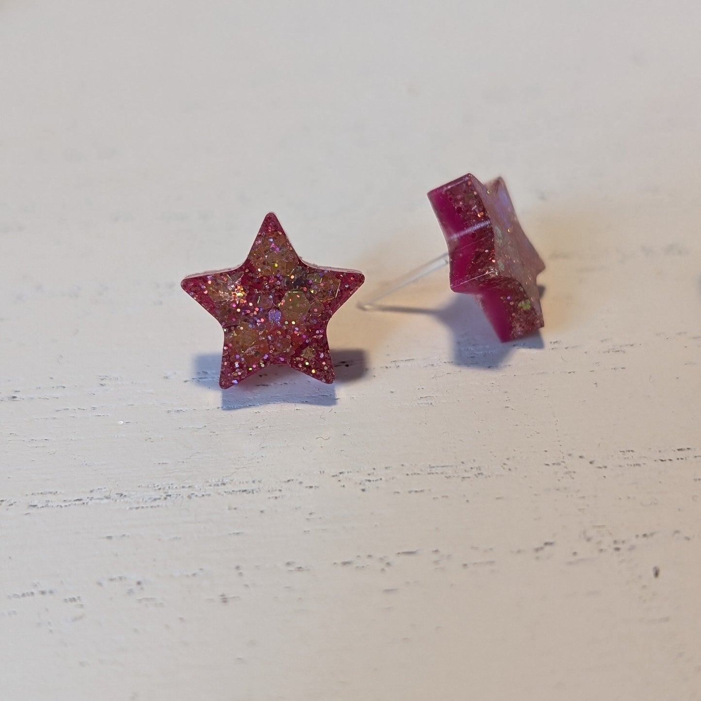 Star Confetti Studs