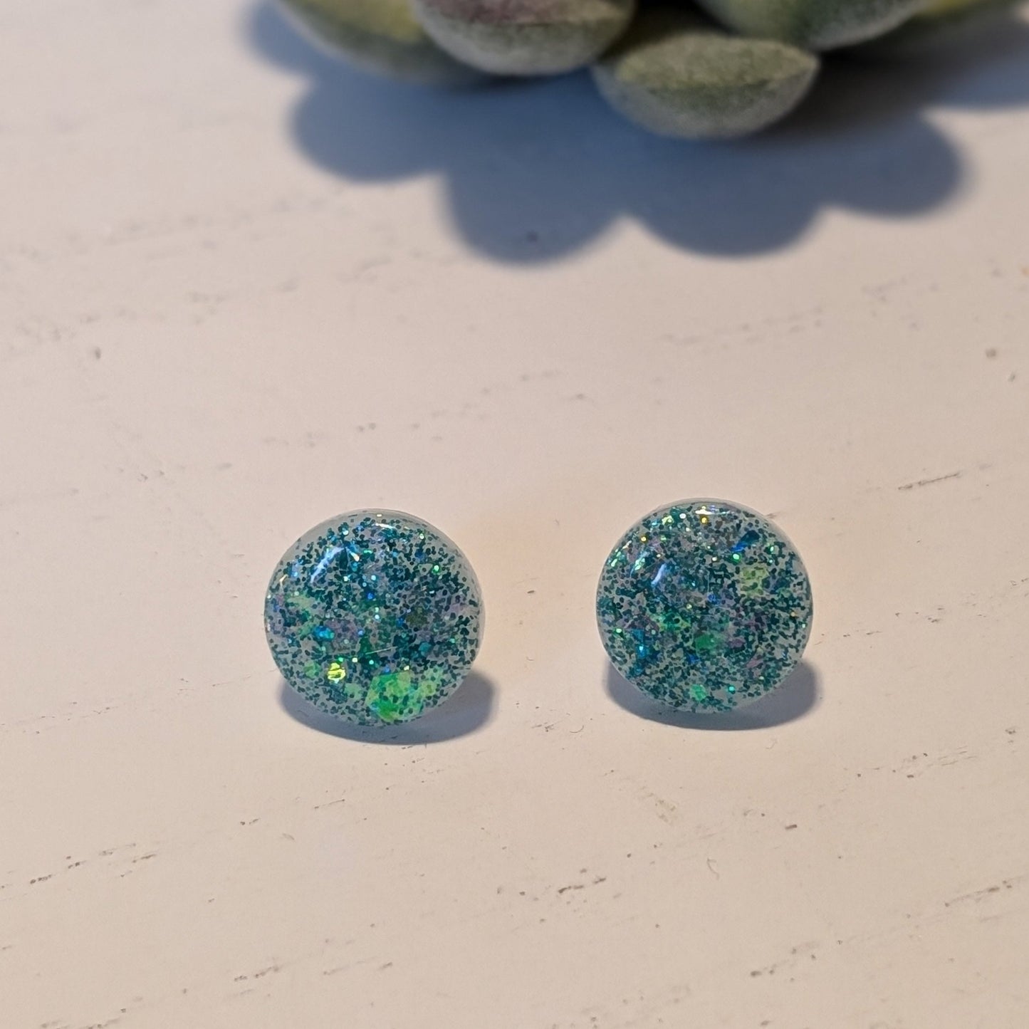 Round Confetti Studs