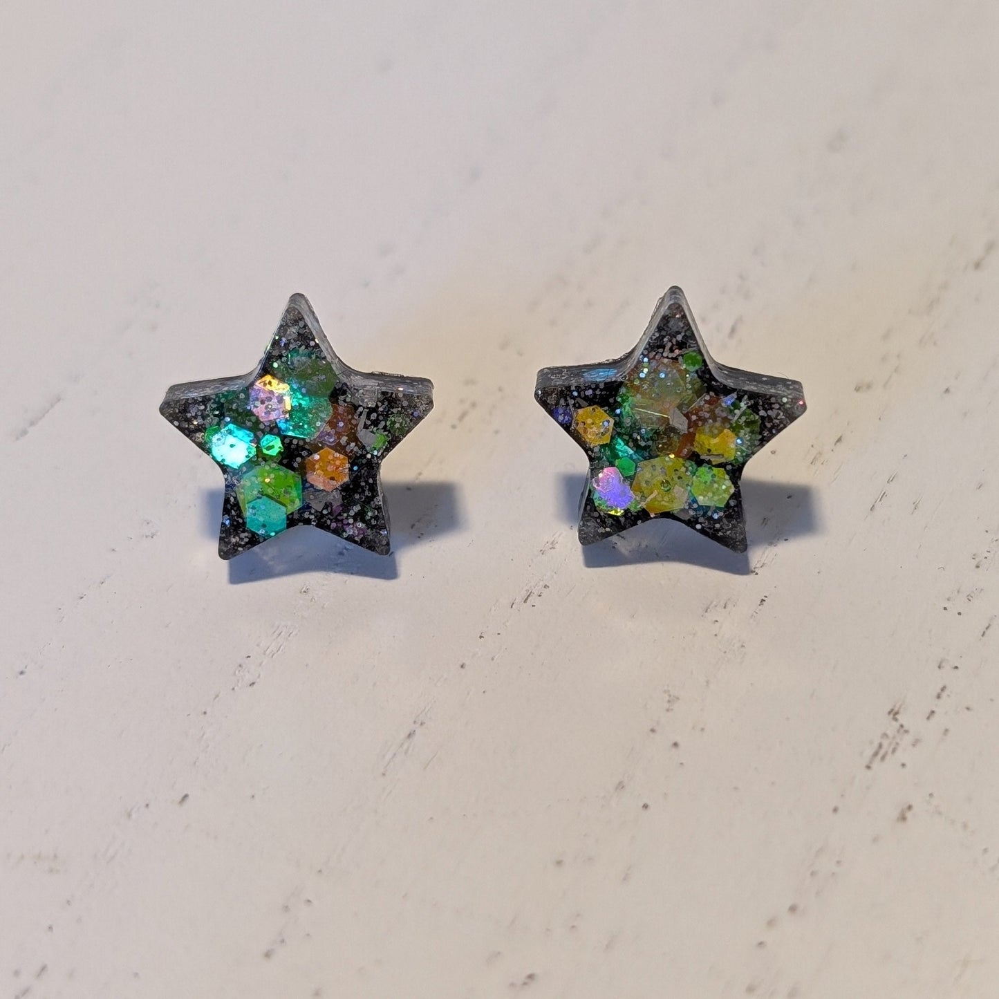 Star Confetti Studs