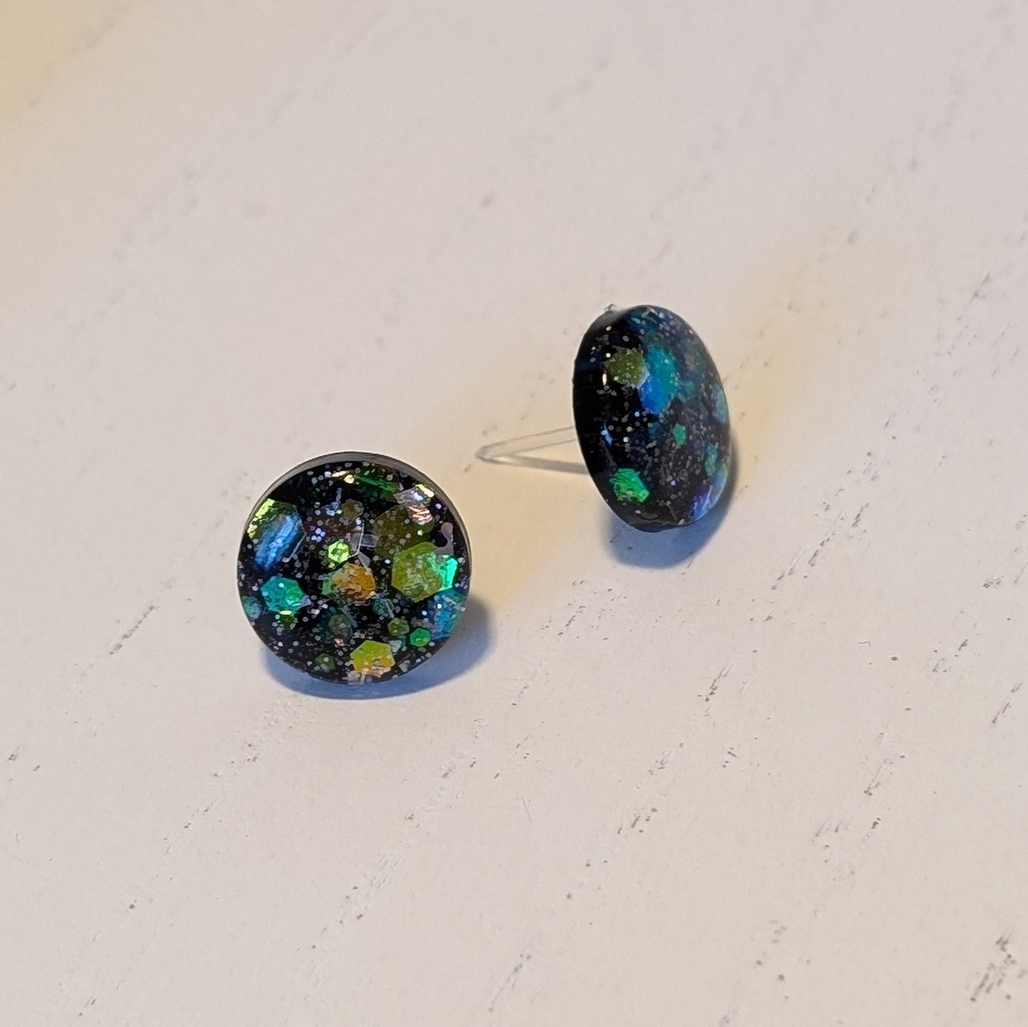 Round Confetti Studs