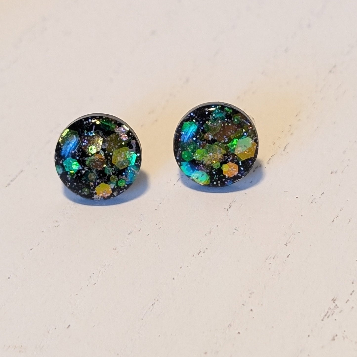 Round Confetti Studs