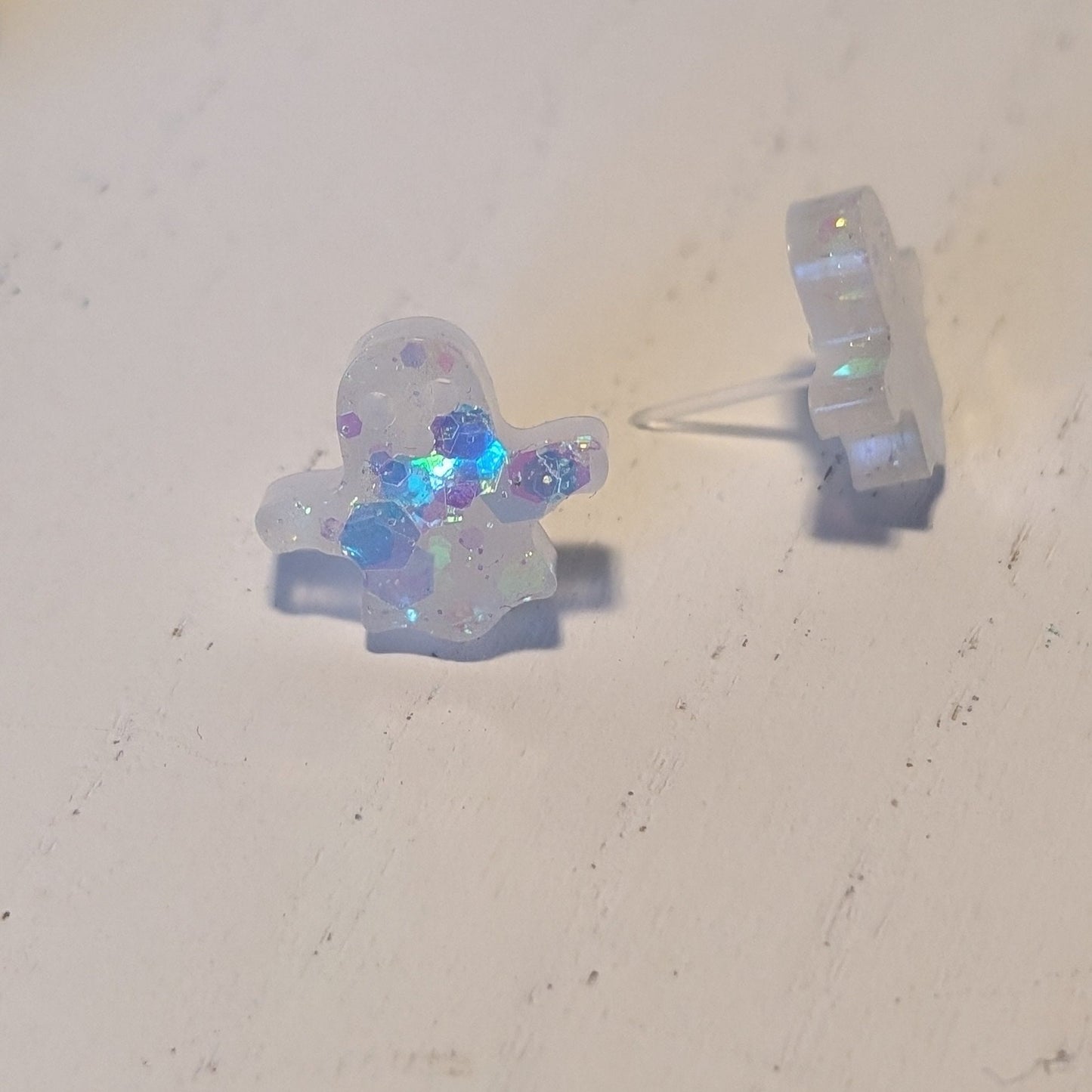 Ghost Confetti Studs