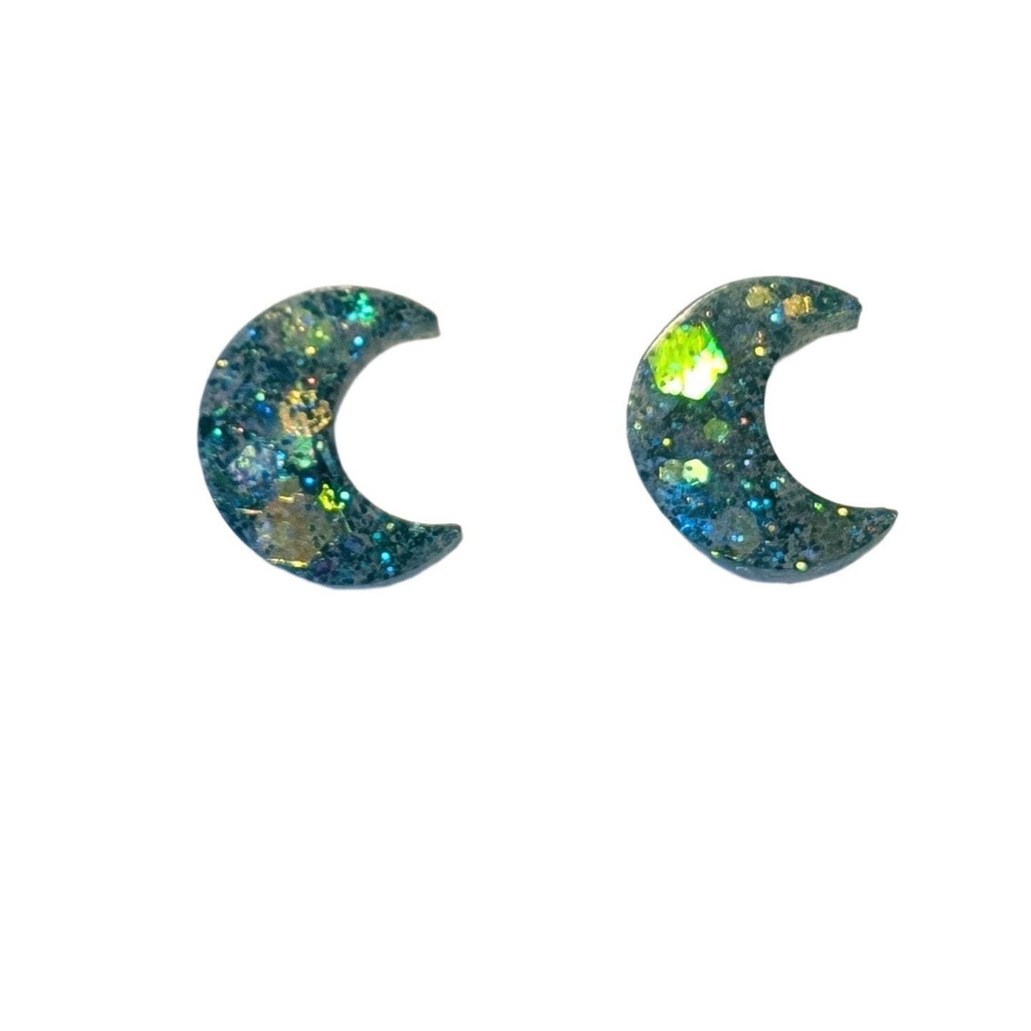 Moon Confetti Studs