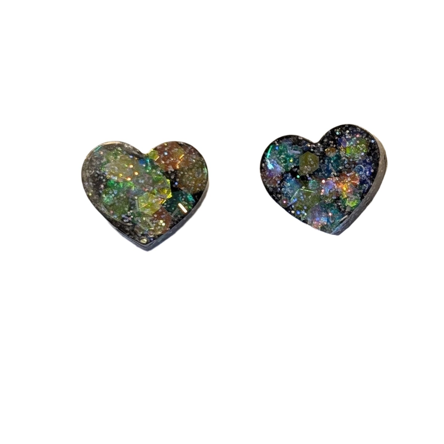 Heart Confetti Studs