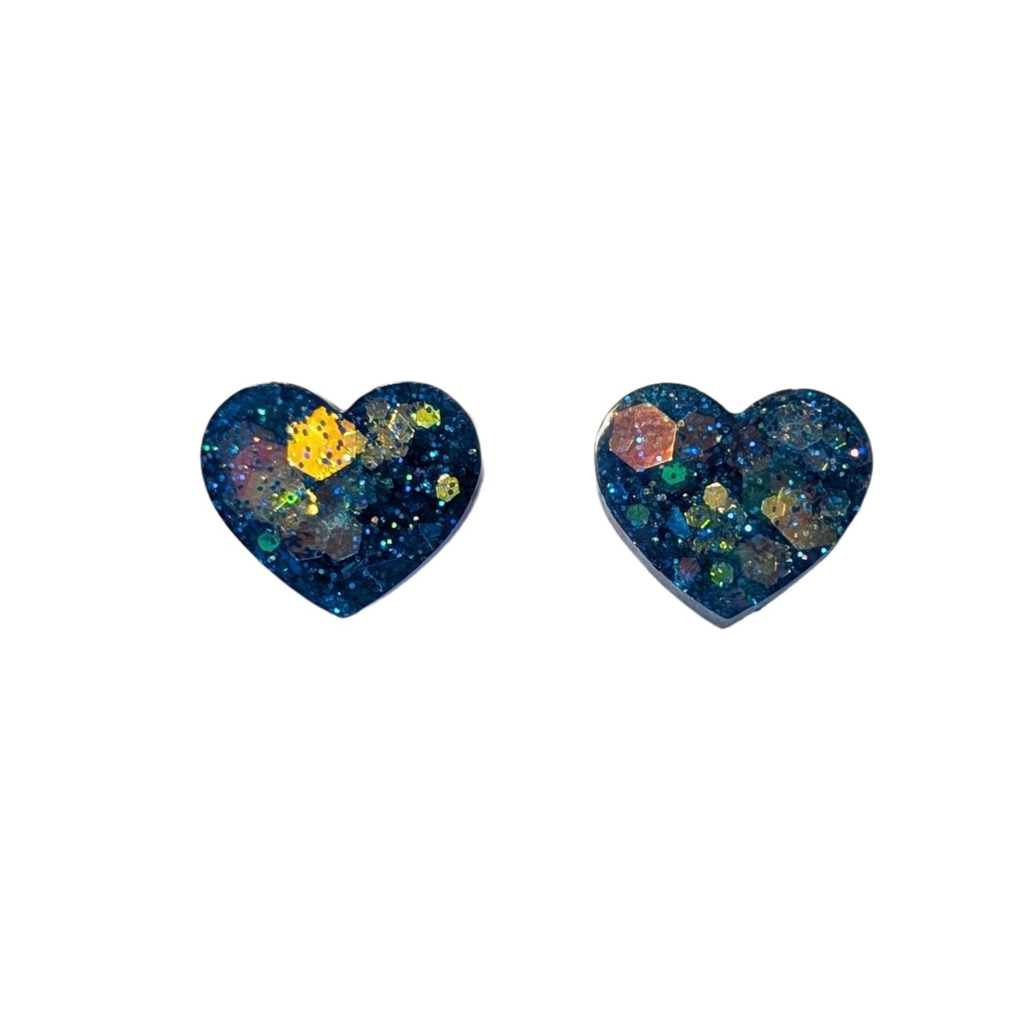 Heart Confetti Studs