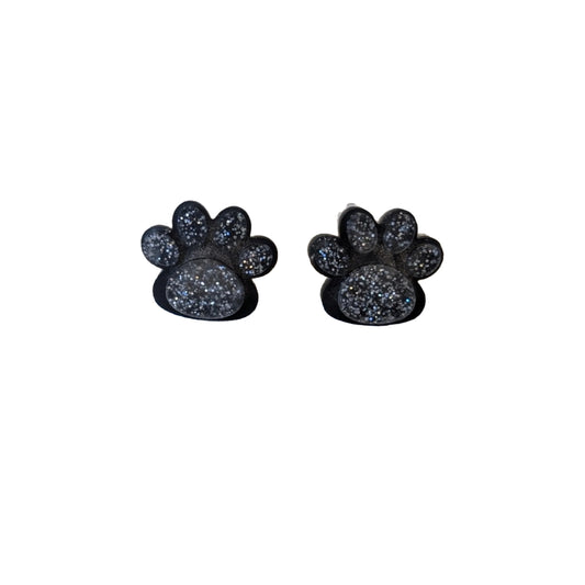 Paw Print Studs - Hypoallergenic Earrings for Sensitive Ears Made with Plastic Posts