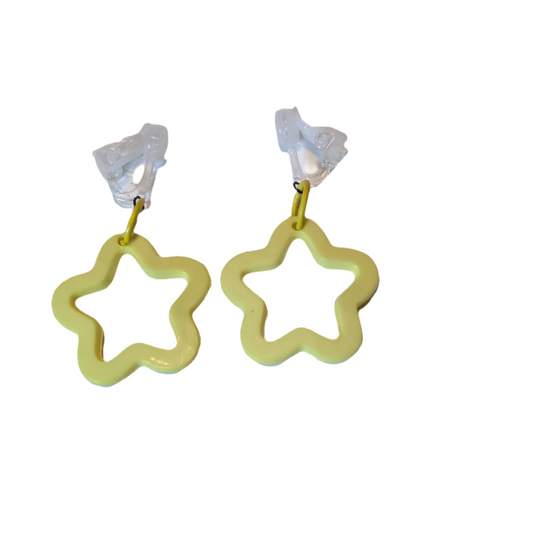 Star Clip-On Earrings - Plastic Eco-Friendly Earring