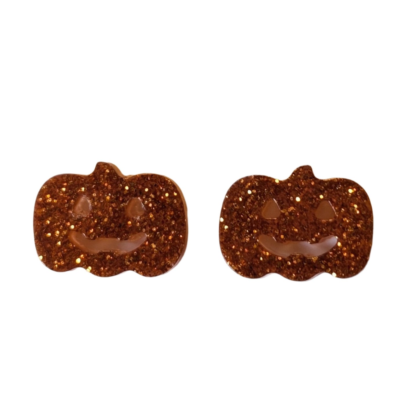 Pumpkin Studs Hypoallergenic Earrings for Sensitive Ears made with Plastic Posts