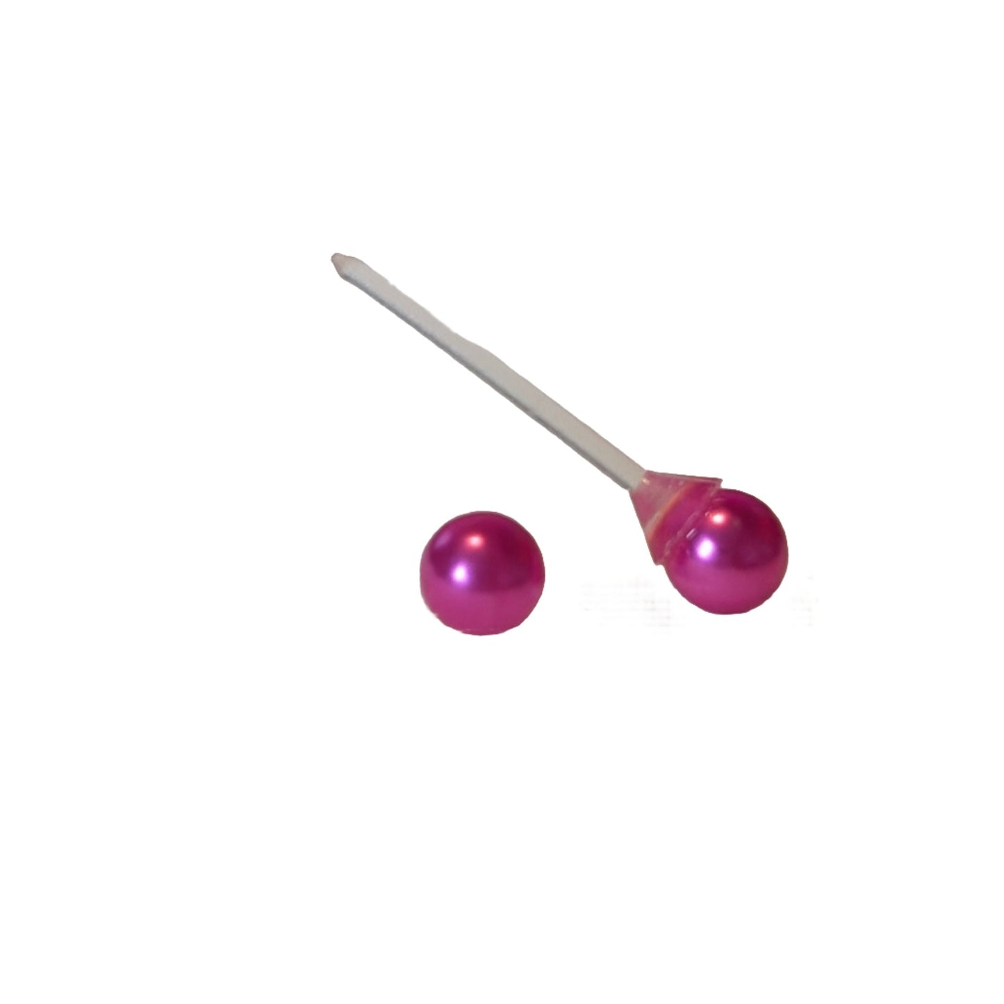 Metallic Coloured Pearl Studs Hypoallergenic Earrings for Sensitive Ears Made with Plastic Posts