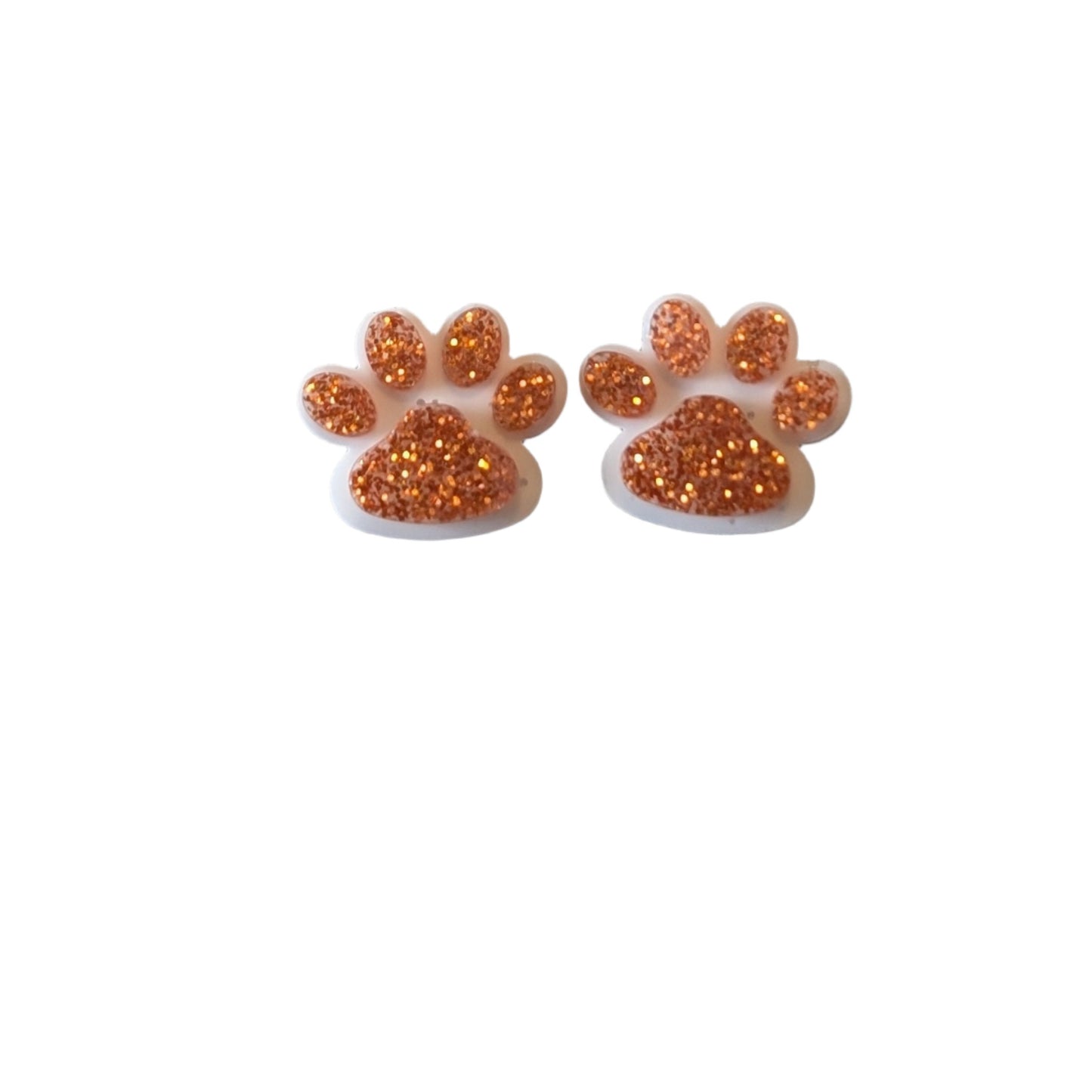 Paw Print Studs - Hypoallergenic Earrings for Sensitive Ears Made with Plastic Posts