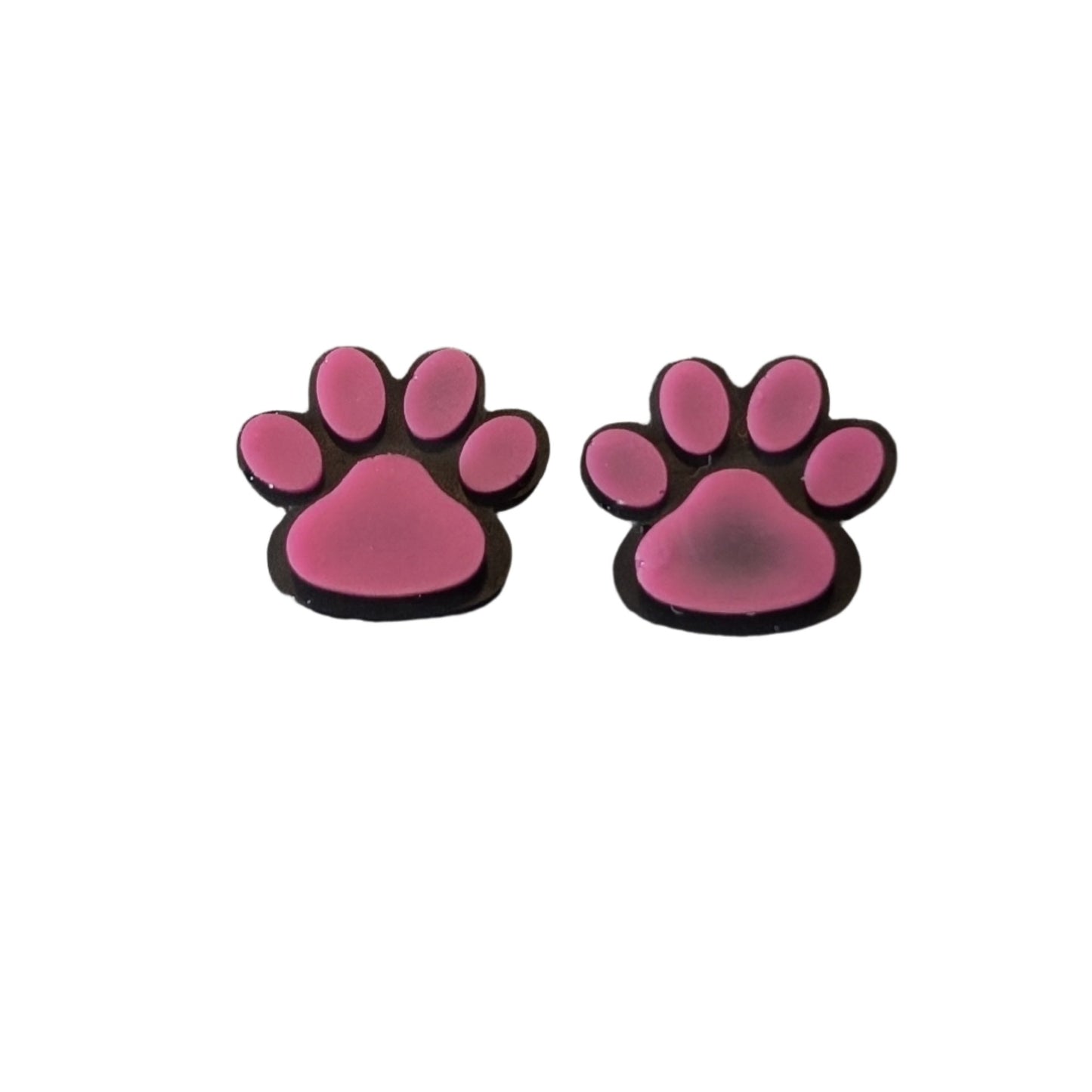 Paw Print Studs - Hypoallergenic Earrings for Sensitive Ears Made with Plastic Posts