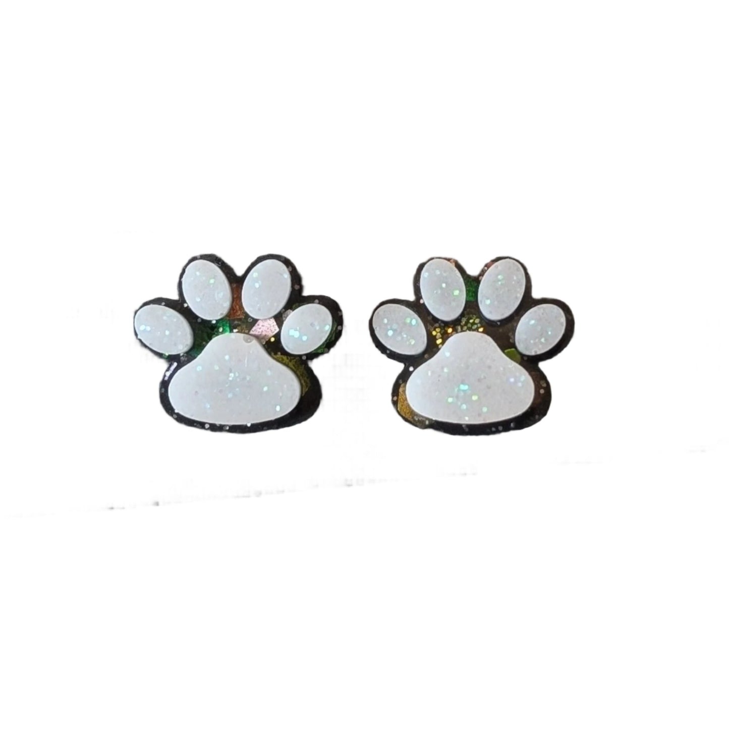 Paw Print Studs - Hypoallergenic Earrings for Sensitive Ears Made with Plastic Posts