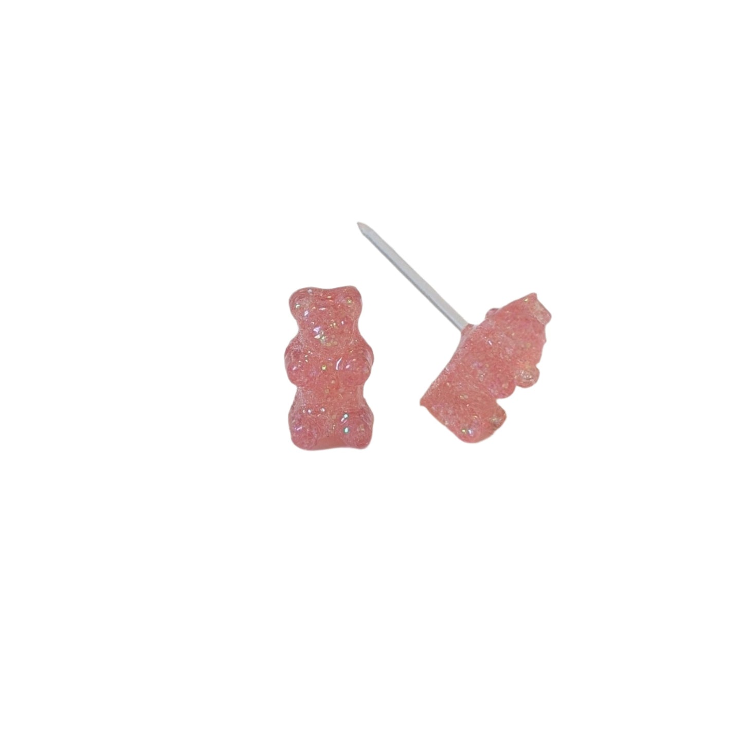 Gummy Bear Studs Hypoallergenic Earrings for Sensitive Ears Made with Plastic Posts