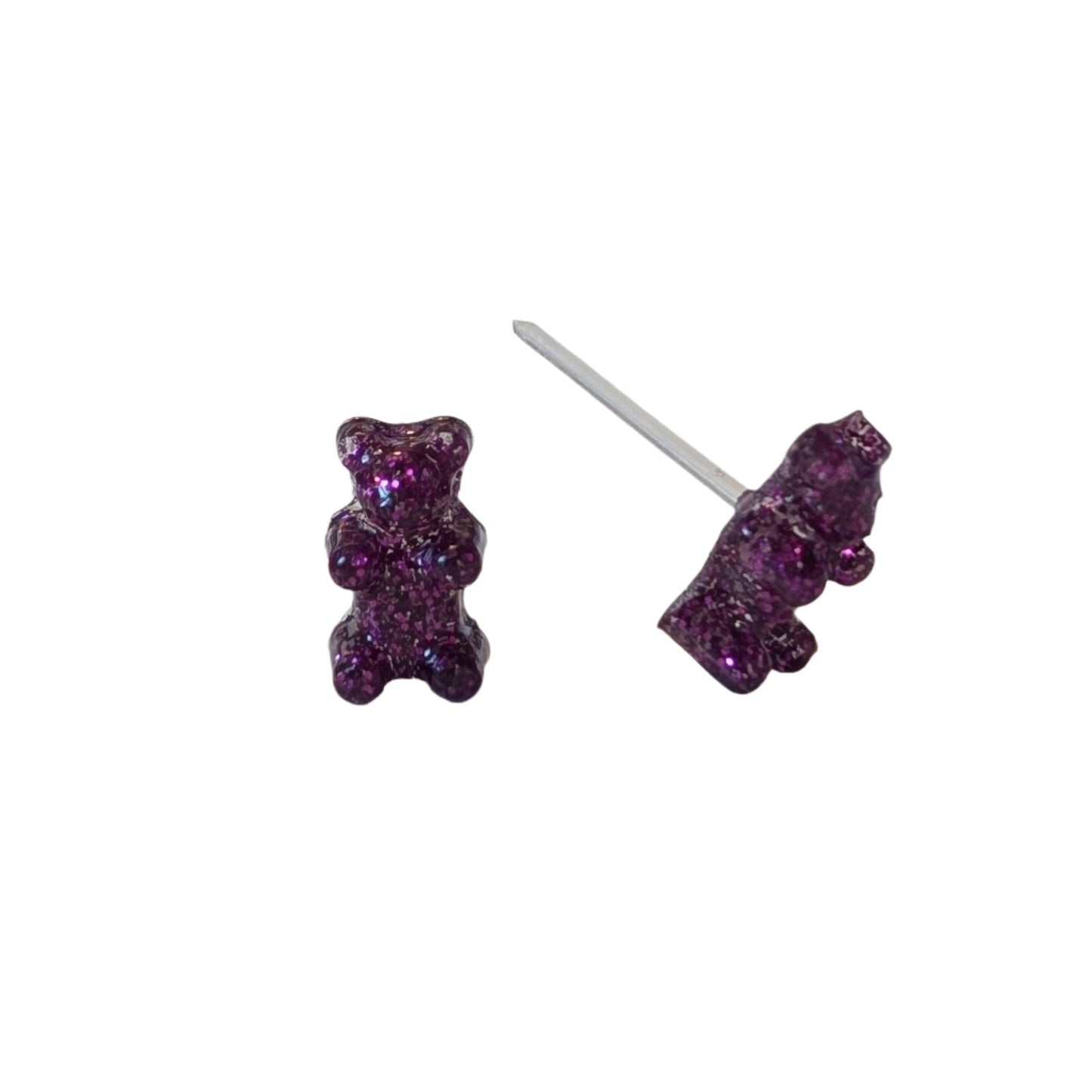 Gummy Bear Studs Hypoallergenic Earrings for Sensitive Ears Made with Plastic Posts