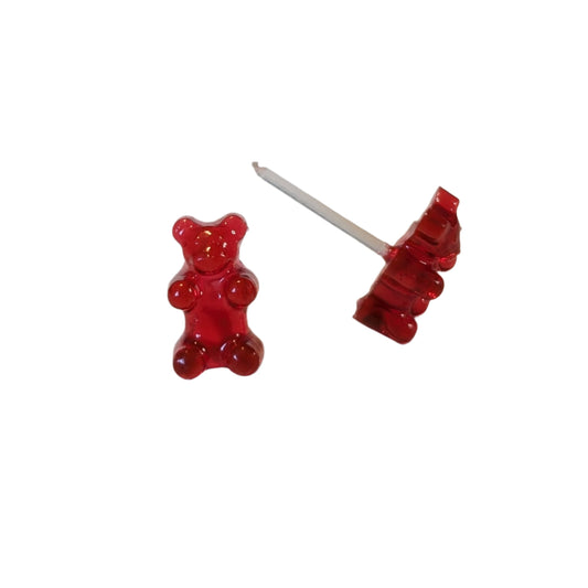 Gummy Bear Studs Hypoallergenic Earrings for Sensitive Ears Made with Plastic Posts