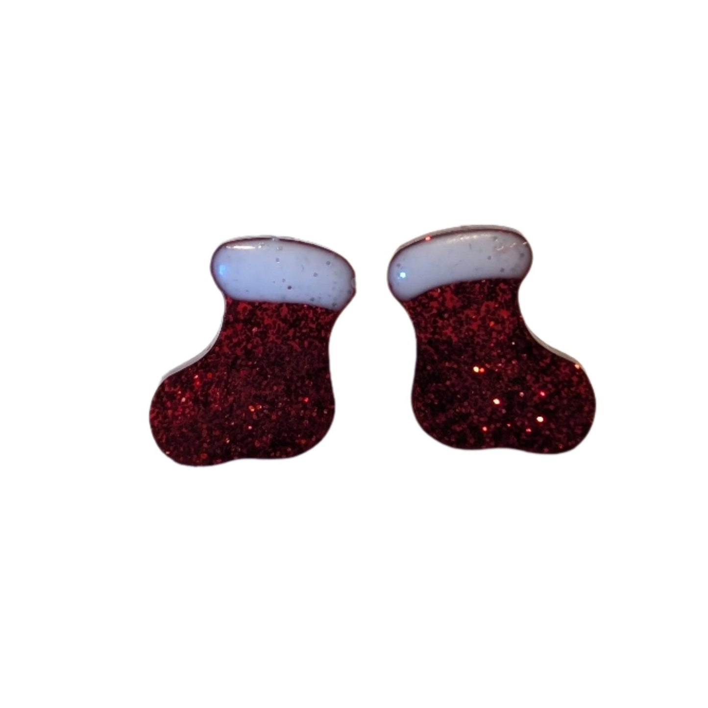 Christmas Stockings Studs Hypoallergenic Earrings for Sensitive Ears Made with Plastic Posts