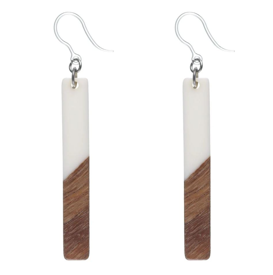 Rectangular Wooden Celluloid Dangles - Charlie's Choice